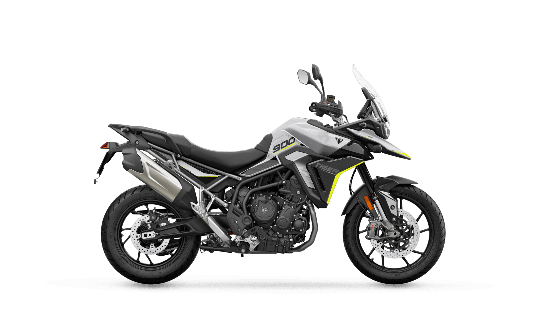 Triumph Tiger 900 GT Pro in Snowdonia White right hand side